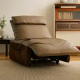 Electric Leather & Lambswool Recliner