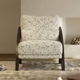 Curved Ash Wood Lounge Chair