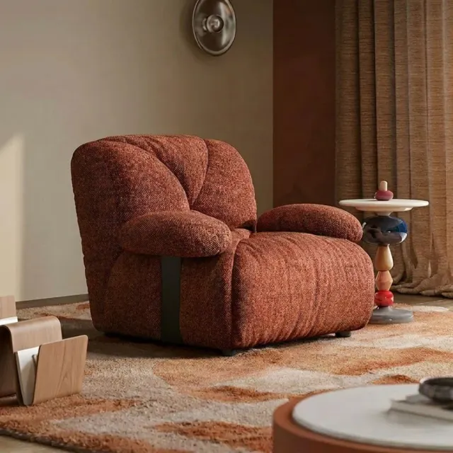 Moon Embrace Fabric Lounge Chair