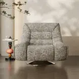 Swivel Velvet Reclining Sofa Chair