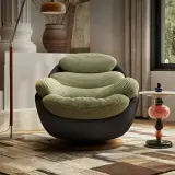 Italian Swivel Lounge Chair