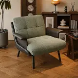 Minimalist Nappa Leather Lounge Chair