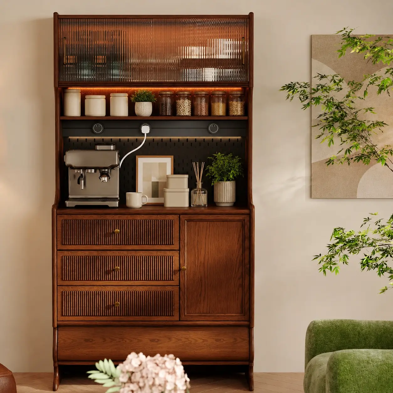 Solid Oak Sideboard