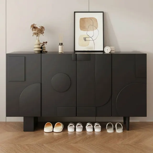 Geometric Entrance Shoe Cabinet