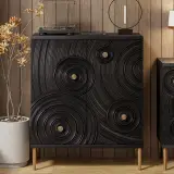 Carved Solid Wood Console