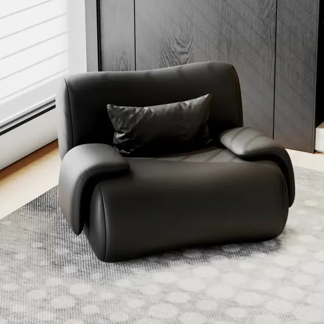 Italian Leather Accent Chair