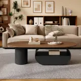 Mid-Century Modern Engineered Wood Coffee Table