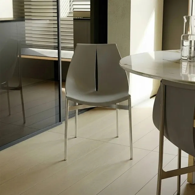 Stainless Steel Saddle Leather Chair