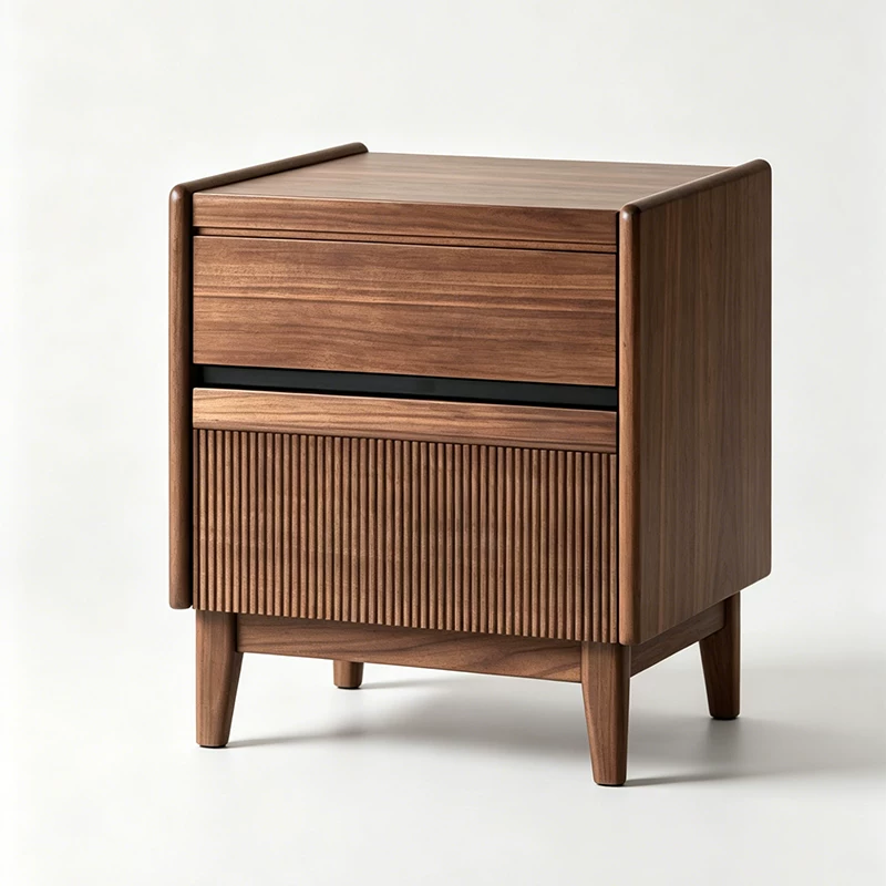 Solid Wood Drawer Nightstand